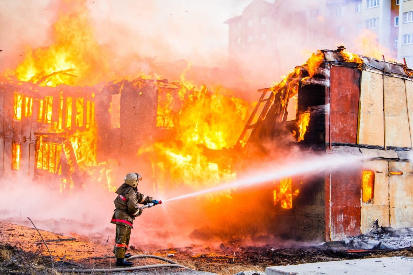Tough high-pressure fire hose