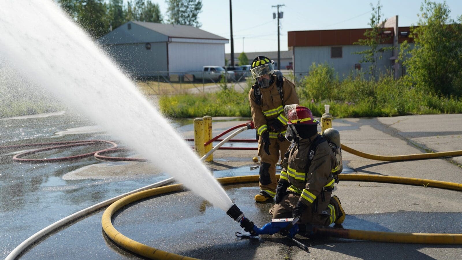 Heavy-duty extruded fire hose