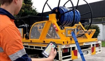 mining hose reel and wider supplied by crusader hose australia